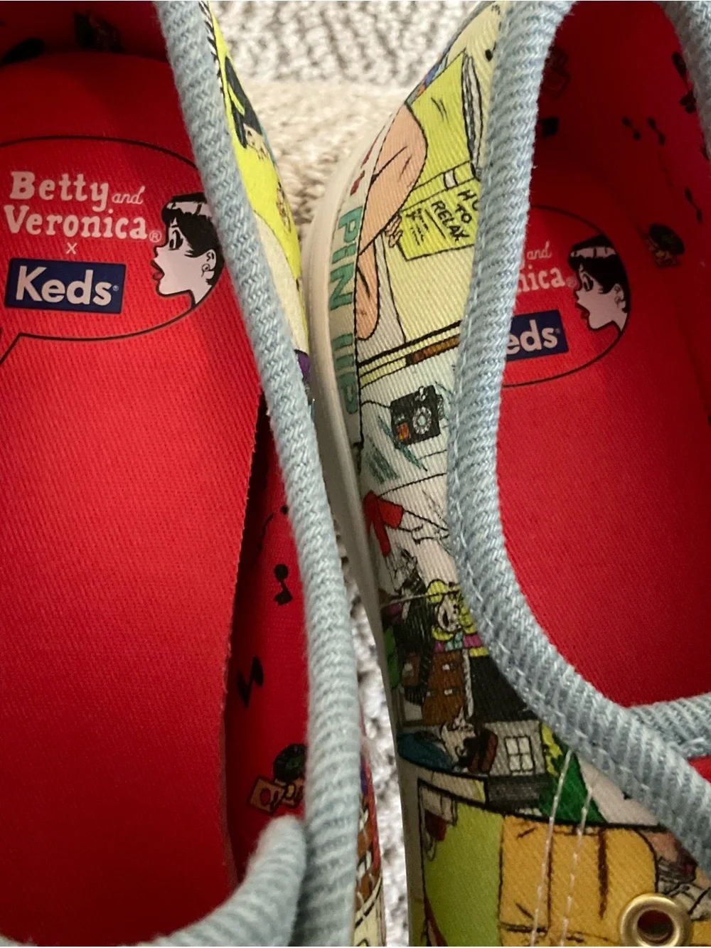 Keds Betty and Veronica Comic Print Limited Edition Keds Sneakers